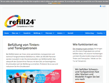 Tablet Screenshot of druckertankstellen.de